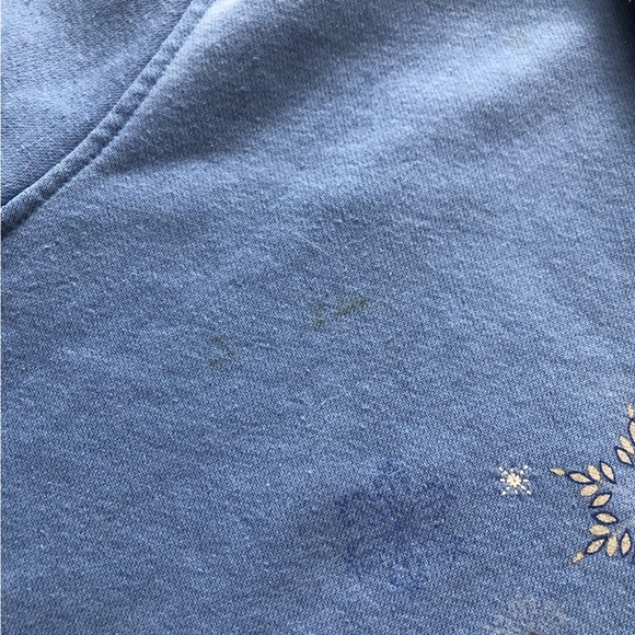 Northern Reflections Blue Jay Collared Sweater with Rhinestones - Picture 4 of 13